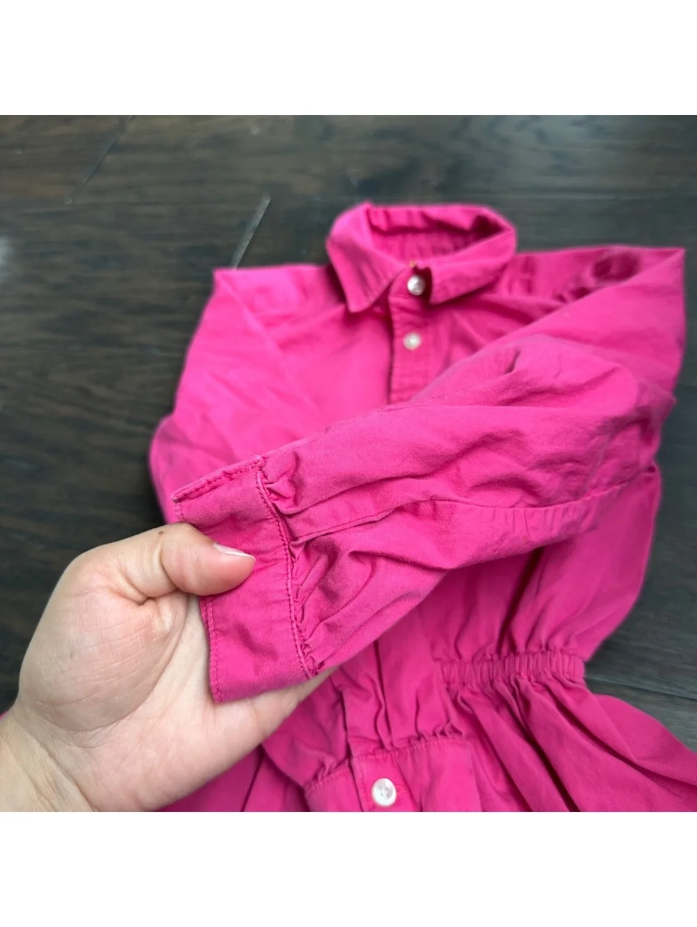 Polo Ralph Lauren Girls Tiered Cotton Poplin Shirt Dress Size 4
